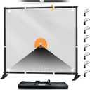 EMART 10x10 ft Heavy Duty Banner Backdrop Stand Kit, Adjustable Frame for Step and Repeat Backdrops, Ideal for Photography, Trade Shows, and Photo Booths (Black)