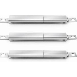 Uniflasy 304 Stainless Steel Carryover Tubes Replacement Parts for Char-broil, Crossover Tube for Charbroil Grill Replacement Parts, Universal Crossover Tubes for Kenmore and Others Most Grills, 3 PCS
