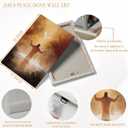 MIVASIJO Jesus and Dove Inspiring Wall Art Christian Jesus Art Bible Stories Wall Decor Watercolor Religious Painting Pictures for Church Living Room Bedroom Home Decoration, 24"L x 16"W