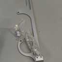 4150 4160 Series Throttle Body Cable Bracket Billet Aluminum Anodized Throttle Cable Bracket Adjustable (Silver)