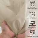 OWENIE Taupe Sheer Curtains 84 inches Long for Bedroom Living Room 2 Panels Set, Rod Pocket Solid Taupe Curtain, Soft Touch Elegant Voile Curtains & Drapes for Nursery, 42"x84", 2 Pcs
