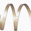 2 x Women Leather Belt Fashion Skinny Belt Ladies Punk Belt Vintage Leather Belt for Jeans Dress (100cm/Fit Waist 25"-33", Black)