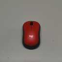 Logitech M185 Wireless Mouse, 2.4GHz with USB Mini Receiver, 12-Month Battery Life, 1000 DPI Optical Tracking, Ambidextrous, Compatible with PC, Mac, Laptop - Red (One Size)
