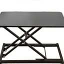 Standing Desk Converter Height Adjustable,Keyboard Riser for Stand Up Desk Riser, Easy Lift Height Converter Computer Workstations Home Office Study Room Portable Small Table Black Size 23.6 Inch D