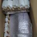 Liacere 350PCS Purple Plastic Plates - Disposable Lavender Plates 50guest Plastic Dinnerware include 100Light purple Plates,50Pack Pre Rolled Napkins Silverware 50Cups for Valentines DayEaster Day