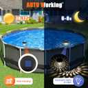 BITIWEND Solar Pool Lights for Framed Above Ground Pools 4Pack