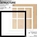 Fxojyvo 4x6 Picture Frame Collage, Display 6 4x6 Picture Collage or 13x13 Photo Only Without Mat, Light Weight and High Transparent Frame for Wall - 1 Pack/Black/6-Openings