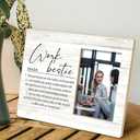 SRADMO Work Bestie Definition Picture Frame,Coworker Gifts 108 inch Wooden Tabletop Photo Frame,Funny Gifts for Work Best Friends Best Coworkers Colleagues
