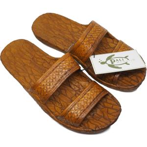 Pali Hawaii Light Brown JANDAL + Certificate of Authenticity