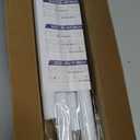 White Shower Curtain Rod 45 to 77 Inch,Shower Rods for Bathroom,Spring Tension Curtain Rod No Drilling for Windows Doors Closet Kitchen Wardrobe