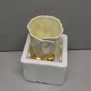 Bow Vase, White Flower Vase for Home Decor, White Ceramic Vases for Boho Style, 9.3 Inch Large Vases for Ideal Shelf/Table/Living Room Decor, Mothers Day Gifts