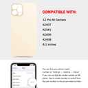 Back Rear Screen Glass Replacement Cover Compatible with iPhone 12 Pro 6.1-Inches All Carriers (Gold)