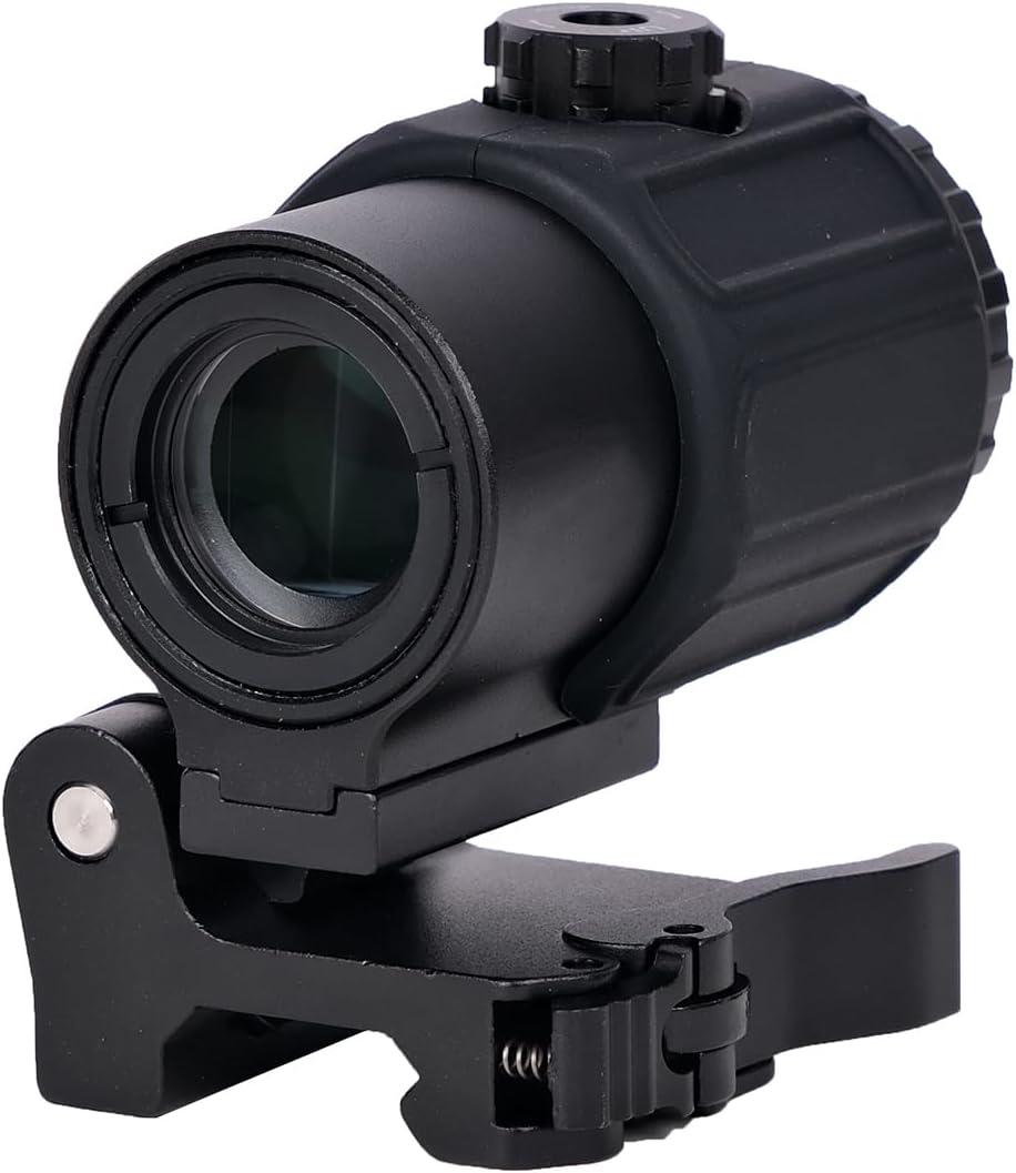 G43 Riflescope Magnifier - 3X & 5X Magnification for Enhanced Accuracy and Targeting (Black)