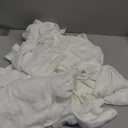 USANOOKS Microfiber Cleaning Cloth - White - 12Pcs (12.5x12.5 inch) High Performance - 1200 Washes, Ultra Absorbent Car Towel Traps Grime & Liquid for Streak-Free Mirror Shine - Car Washing Cloth