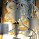 Christmas Village Light Accessory Cord with 6 LED Bulb, 11.5 ft C7 LED Lamp with Dual Fuse and On/Off Switch Plugs for Christmas Village House Crafts Pumpkin Lights(2 Pack)