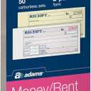 Adams Money and Rent Receipt Book, 2-Part, Carbonless, 2.75 x 7.19 Inch, 50 Sets, White and Canary (DC2701)