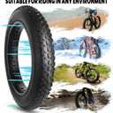 Hycline Fat Bike Tires Set: 20x4.0/26x4.0 Inch Folding Replacement MTB Fat Tires, All-Terrain High-Density Bicycle Tires with Inner Tubes and Tire Levers for Urban Street or Trail Riding