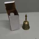 Super Loud Solid Brass Hand Call Bell for Ringing at Wedding, New Style Hand Bells for Seniors Bedside, Teacher Classroom Bell, Dinner Bell, Tibetan Bells, Gift for Bedridden Mom (Bronze)