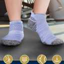Pembrook Ankle Compression Socks for Women & Men - 4 Pairs | Sports Running Compression Socks | Athletic Ankle Support Socks (Large)