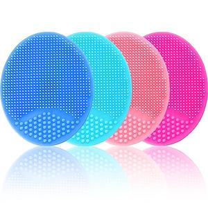 Silicone Facial Cleansing Brush - 3 Pack Face Scrubber & Exfoliator for Deep Cleaning, Soft Brush, Blackhead & Acne Pore Care