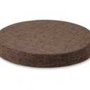 Tromlycs 14 Inch Round Bar Stool Cushion Non-Slip Foam Seat Pad Removable Cover for Circle Chairs (14x14 Inches, Brown)