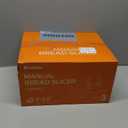 Manual Bread Slicer Adjustable Thickness, Hand Crank Bread Slicer for Homemade Sourdough Bread with Scale Line & Suction Cup & Metal Guide,Quality Solid Wood Base & Gift-Level Packaging (Cream)