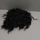 Isaic Ponytail Extension 8 Inch Short Curly Ponytails Drawstring Ponytail for Black Women Natural Black Wavy Pony Tails Hair Extensions Synthetic Hairpiece For Daily Use