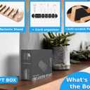 Oak Multi-Device Organizer with Cord Organizer and Anti-Scratch Pads Accessories Set  Vertical Stand for Laptops, Tablets, Phones, and External Hard Drives  Desk Station Dock for Home Office