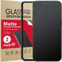 Ambison [2 Pack Matte Glass Screen Protector Compatible with iPhone 15 Pro Max, Dynamic Island Compatible/Anti-Glare [No Bubbles] Install Frame/Smooth as Silk, iPhone 15 Pro Max 6.7inch 2023