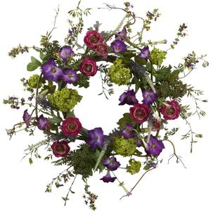 Nearly Natural 20in. Artificial Veranda Garden Wreath