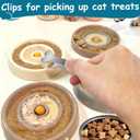 AIERSA Cat Food Can Lid Set, Includes Treat Squeeze Spoon for Wet Food, Silicone Cans Covers, Cat Can Opener with Spatula, Freeze Dried Snacks Clip, Nutritional Supplements Measuring Spoon