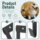 Dryer Wall Mount Bracket/Heavy Duty Pet Hair Dryer Holder Compatible with K9 Dryers and Dog Grooming Station-DogGrooming Supplies/Accessories (Black)