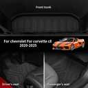Custom for 2020-2025 Chevy Corvette C8 Floor Mats and Front and Rear Cargo Mats Trunk Liner TPE All Weather Accessories