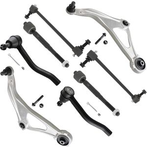 8pc Set Front Lower Control Arm with Ball Joint Inner Outer Tie Rod End Sway Bar Link Suspension Kit Replacement for 2015-2018 for Nissan for Altima 2016-2019 for Nissan for Maxima