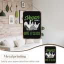 Cluck Vintage Vegans Chicken Metal Signs Vintage Bar Garden Bathroom Kitchen Pubs Man Cave Gift 8x12inch