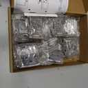 Ravinte 20 Packs (10 Pairs) 3/8" Inset Satin Nickel Cabinet Hinge,Self Closing Hinges for Kitchen/Bathroom/Furniture Cabinets & Doors,Decorative Cabinet Hardware Kitchen Cabinet Hinge with Door Bumper