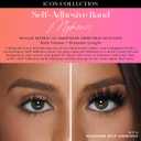 Lilly Lashes Self Adhesive Band 3D Faux Mink Eyelashes, No Lash Glue Needed, Body Heat Activated Press on Lashes, Reusable Self Adhesive Eyelashes Up to 5x, Easy to Apply & Remove (Mykonos)