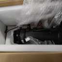 Fifth Wheel to Gooseneck Cushioned Trailer Hitch Adapter - 12" to 16" Adjustable Height Converter Gooseneck Trailer Hitch Adapter (Black)