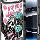 for iPhone Air Case Cute - Durable Shockproof 6.6 ft Drop Impact Phone Case - Funny Skeleton Halloween Horror Design for iPhone 17 Air (6.5") Black