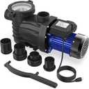 Pool Pump In/Above Ground, 1.5 HP, 4624GPH, Dual Speed 115V, Powerful Energy Saving Swimming Pool Pump with 1.5" & 2.0'' Inlet/Outlet & Strainer Basket. (Dual Speed 1.5HP+115V)