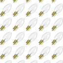 30-Pack C9 Incandescent Replacement Bulbs (Classic Glass), Bright Clear Christmas Light Bulbs for Outdoor Roofline & Patios, E17 Base, 7 Watt
