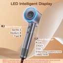 Hair Dryer, 160000 RPM High Speed 1400W Professional Hairdryer, 500 Million Negative Ionic Hair Dryer, 3 Speeds and 5 Temps Fast Drying Hair Blow Dryer with Magnetic Nozzle for Home Salon