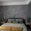 24"591" Darker Grey Blue Black Concrete Wallpaper Peel and Stick 3D Textured Cement Contact Paper Matte Vinyl Wrap Removable Wall Stickers for Walls Bedroom Garage Bathroom