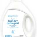 Amazon Basics Concentrated Liquid Laundry Detergent, Hypoallergenic, Free of Perfumes & Clear of Dyes, High Efficiency, 110 Loads, 82.5 Fl Oz (Previously Solimo)
