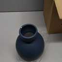 Black Ceramic Vase, Modern Vases for Pampas Grass, Matte Clay Vases for Wedding Decorative for Table, Living Room, Shelf, Bookshelf and Entryway Dcor