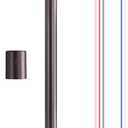 ZMISHIBO 36 Inch Ceiling Fan Downrod with Coupler, 1" Diameter and 36" Height Ceiling Fan Extension Rod with Wires, Downrods Extension for Most of Ceiling Fans, Oil Bronze, Not Threaded