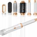 6 in ONE Blow Dryer Brush, Air Curling Iron Round Brush Blow Dryer 800W, Ionic Hair Dryer Brush for Women, Hot Air Brush Hair Styling Tools 100-120V