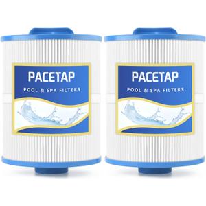 PACETAP 2 Pack Spa Filter Replacement for PAS50SV-F2M, Hot Tub Spa Filter Cartridge Compatible with Artesian Spas, Tidal Fit Swim 06-0006-12, 06-0005-12, 6CH-502, PAS50SV-F2M, FC-0311