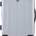 Travelers Club Chicago Hardside Expandable Spinner Luggage, Silver, 20" Carry-On