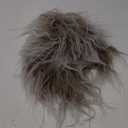 karlery Men and Women Long Curly Brown Gradient White Wig 70s 80s Rocker Mullet Party Funny Wig Costume Wig